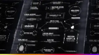 Top After Effects Projects: HUD Titles and Call-Outs Pack + Free Font