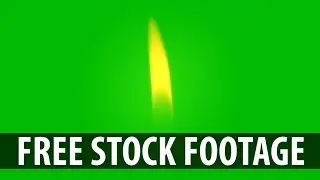 1080p FLAME Free Stock Video Green Screen (Free Download in Description)