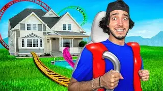 CONSTRUI UN PARQUE DE DIVERSIONES EN MI CASA