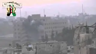 FSA Firing At Building In Damascus