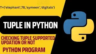 tuple in python. does tuple support modification