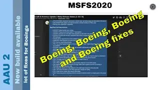 Flight Simulator 2020 - MSFS Update - Aircraft & Avionics Update 2 - new build available