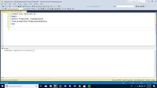 How to create stored procedures in SQL server manager
