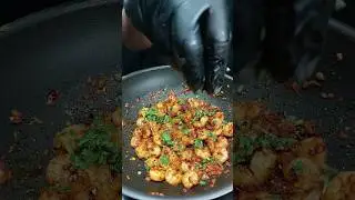 Spicy Garlic Butter Prawn Kadai Fry | #asmr #shorts