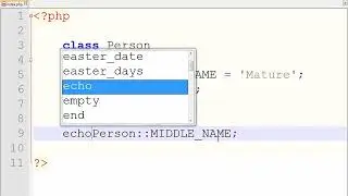 PHP OOP 356 The Static Class Constants