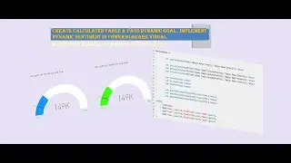 Dynamic Goal To Gauge Visual | Create Calculated Table in Power BI