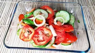 Garden salad (সালাদ রেসিপি) | Cucumber tomato avocado salad | Salad recipes | Diet salad