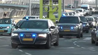 Dutch HIGH RISK PRISONER TRANSPORT through heavy traffic in Rotterdam! 