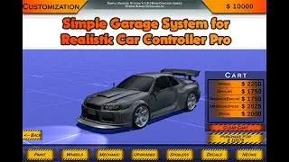Unity | Simple Garage System for Realistic Car Controller Pro