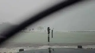 Nokomis Inlet at high tide during TS Debby