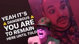 I WALKED INTO A RESTRICTED MILITARY AREA #walkthrough #hauntedhouse #halloween