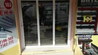 Дверь раздвижная 3 рельсы