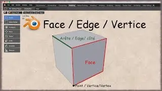 Blender 2.8 - 10 - Face / Edge / Vertex
