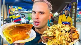 Probando COMIDA CALLEJERA de Venezuela en Perú 🇻🇪 *La Calle Del Hambre*