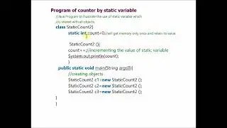 Static Keyword and Static variable in Java with Example