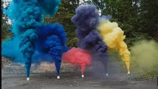Cara membuat b0m asap/making colored smoke