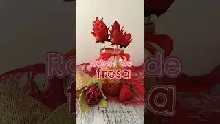 ROSAS de FRESA 🌹🍓 #shorts  #manualidades #recipe