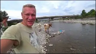Абхазия. Гумиста. Купаемся. Прогулка до реки Гумиста.