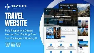 Tour & Travel Agency Website Template | Live Demo (HTML5, CSS3, JavaScript)