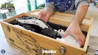 FULL METAL HYDRAULIC RC EXCAVATOR G101H WHITE EDITION FROM AMEWI UNBOXING 