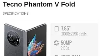Tecno Phantom V Fold 2023 all the bells and whistles 🙄 😁 📱