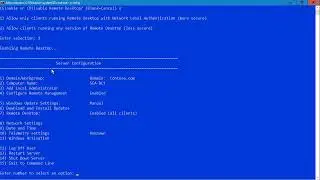 Configure Server Core using Sconfig