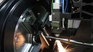 CNC Fiber Laser Cut Round Metal Tube