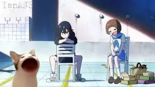 Pop cat annoys the heck out of Ryuko (Pop cat meme)