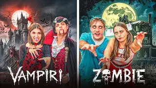 SOPRAVVIVIAMO nella CASA VAMPIRI VS CASA ZOMBIE CHALLENGE! 💀🎃