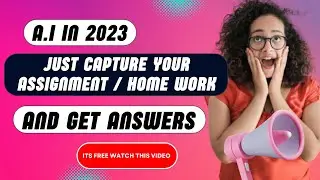 HOW TO ANSWER ASSIGNMENTS WITH AI 2023 FOR FREE || ANSWER HOMEWORK WITH AI 2023 || MACHINE LEARNING