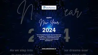 Happy New Year 2024 from edufulness #azurecertification #azuredatafactory #HappyNewYear #DreamBig