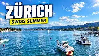 Zürich in Summer 🇨🇭 The Stunning Beauty of Lake Zurich