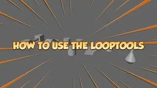 How to use the LoopTools plug-in - Blender 2.8 Tutorial