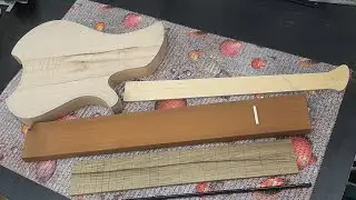 OMGUITARS "SHARK" Headless guitar.  Изготовление гитары с нуля. 2 серия.
