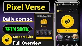 Pixel Verse Daily Combo || Pixel Verse Daily Rewards|| Pixel Verse Full Overview|| Pixel Verse