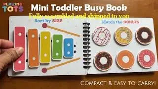 Mini Toddler Busy Book VOL9, Preschool Learning, Pre-k