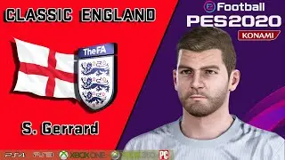 S. GERRARD face+stats (Classic England) How to create in PES 2020
