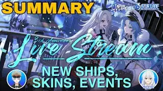 Anniversary Stream Summary/Recap - Azur Lane (New Ships, Bunny Skins, Rerun events. etc.)