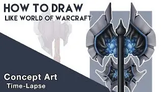 How To Draw WORLD OF WARCRAFT Weapons! | Concept Art | (Digital Illustration)
