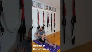 Namaskar Marichyasana. No more back pain.  Yogveda yoga