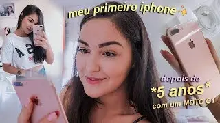 Unboxing do iphone 7 Plus - COMPREI UM IPHONE DEPOIS DE 5 ANOS COM O MOTO G1