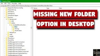How to Restore the New or New Folder Option in desktop and Right Click Menu
