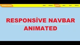 Responsive Navbar-Navigation Bar Menu Tutorial  Using jquery css3