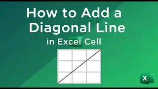 How to add a Diagonal line in Excel cell