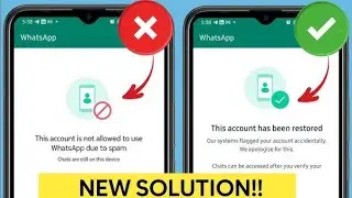 this account is not allowed to use whatsapp due to spam solution |whatsapp banned my number solution