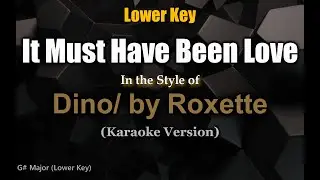 It Must Have Been Love [LOWE KEY] - DINO (Roxette) - Karaoke Version