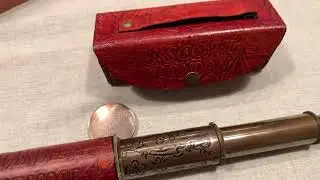 Подзорная труба J. Scott London в футляре, Vintage J.Scott London Spyglass Scope, Nautical 20129