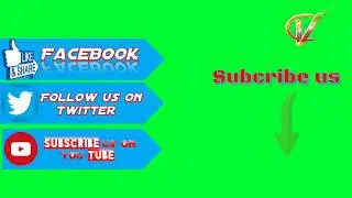 Follow us on social media green screen (no copyrights)