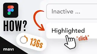 Create a Clickable Text Field in 136 SECONDS (Figma Tutorial)