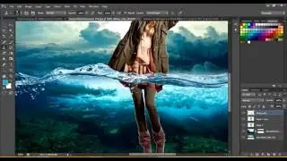 Underwater Girl - Photoshop Manipulation Tutorials Photo Effects
